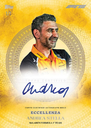 Base Auto Eccellenza Gold Andrea Stella MOCK UP