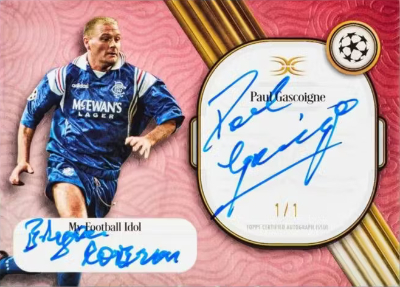 Definitive Superstar Idols Inscription Auto RedPaul Gascoigne MOCK UP