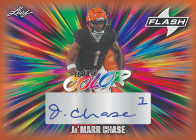 Flash of Color Auto Ja'Marr Chase MOCK UP
