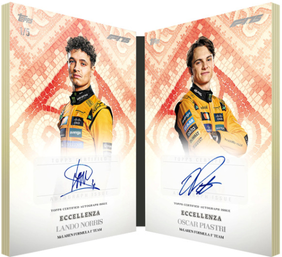 La Squadra Dual Auto Book Lando Norris, Oscar Piastri MOCK UP