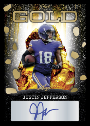 Pure Gold Auto Justin Jefferson MOCK UP