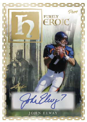 Purely Heroic Auto John Elway MOCK UP