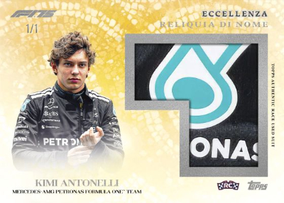 Reliquia di Nome Kimi Antonelli Gold MOCK UP