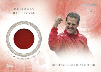 Reliquia di Stivale Michael Shumacher MOCK UP