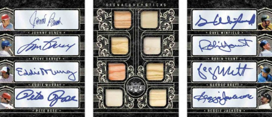 Signature Sticks Eight Way Booklets Johnny Bench, Steve Garvey, Eddie Murray, Pete Rose, Dave Winfield, Robin Yount, George Brett, Reggie Jackson MOCK UP Signature Sticks Eight Way Booklets Johnny Bench, Steve Garvey, Eddie Murray, Pete Rose, Dave Winfield, Robin Yount, George Brett, Reggie Jackson MOCK UP