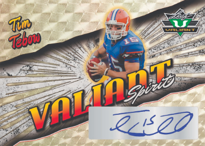 Valiant Spirit Auto Tim Tebow MOCK UP