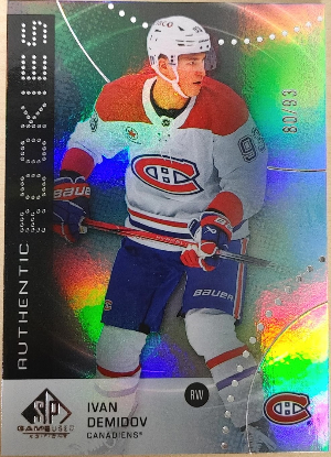 Base Authentic Rookies Rainbow Ivan Demidov