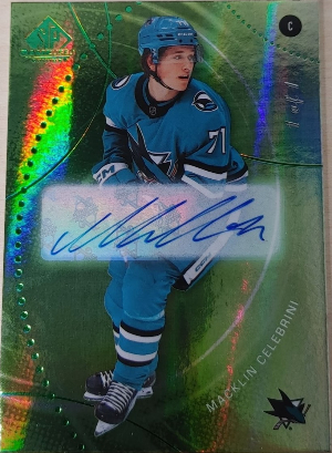 Base Green Auto Macklin Celebrini