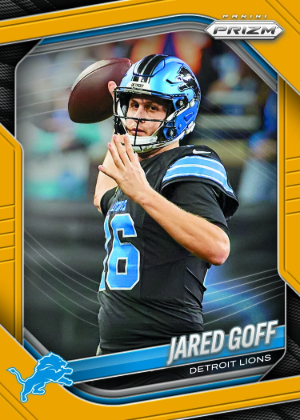 Base Gold Prizms Jared Goff MOCK UP