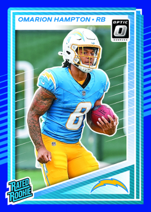 Base Rated Rookies Blue Omarion Hapton MOCK UP