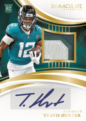 Base Rookie Patch Auto Gold Travis Hunter MOCK UP