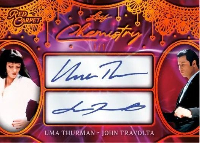 Chemistry Auto Uma Thurman, John Travolta MOCK UP