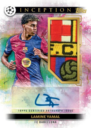 Club Crests Auto Patch Relics Lamine Yamal MOCK UP