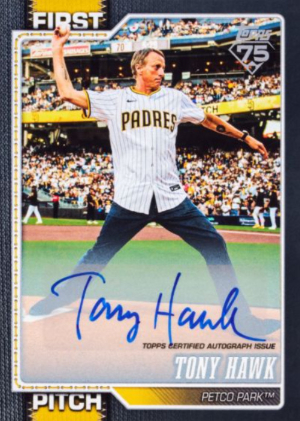 First Pitch Auto Tony Hawk MOCK UP