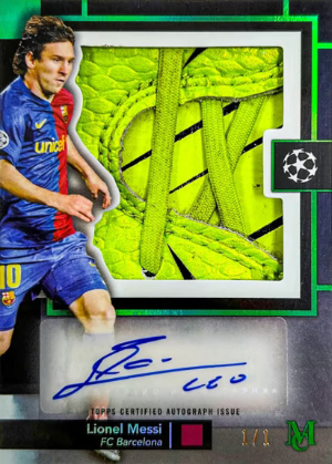 Legacy Laces Auto Relics Lionel Messi MOCK UP Legacy Laces Auto Relics Lionel Messi MOCK UP