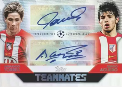Teammates Dual Auto Fernando Torres, Sergio Agüero MOCK UP