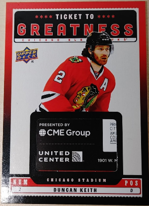 Ticket to Greatness Duncan Keith Ticket to Greatness Duncan Keith