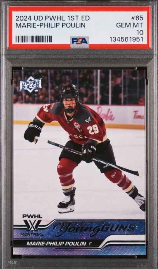 2024 Upper Deck PWHL Young Guns Marie-Philip Poulin #65 PSA 10