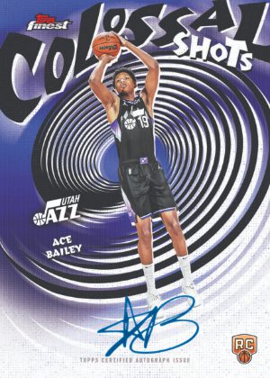 2025-26 Topps Finest NBA Basketball Colossal Shots Auto Ace Bailey MOCK UP