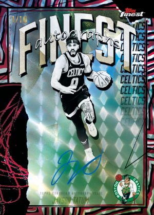 2025-26 Topps Finest NBA Basketball Finest Auto Jayson Tatum MOCK UP