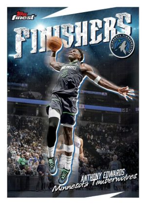 2025-26 Topps Finest NBA Basketball Finishers Anthony Edwards MOCK UP