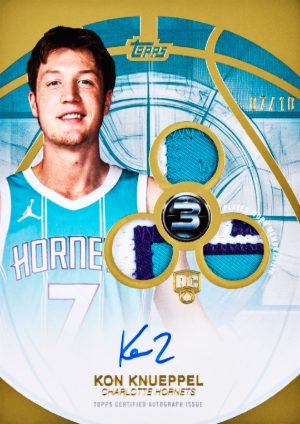 2025-26 Topps Three Basketball Rookie 3 Patch Auto Vertical Kon Knueppel MOCK UP 2025-26 Topps Three Basketball Rookie 3 Patch Auto Vertical Kon Knueppel MOCK UP