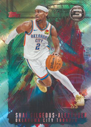 2025-26 Topps Three Basketball The Paint Red Shai Gilgeous Alexander MOCK UP 2025-26 Topps Three Basketball The Paint Red Shai Gilgeous Alexander MOCK UP