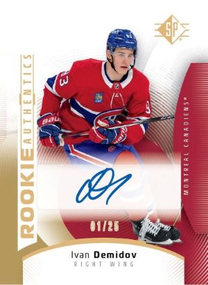 2025-26 Upper Deck SP Hockey Rookie Authentics Signatures Ivan Demidov MOCK UP 2025-26 Upper Deck SP Hockey Rookie Authentics Signatures Ivan Demidov MOCK UP