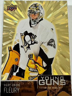 2025-26 Upper Deck Series 2 Outburst Retro Young Guns Gold Marc-Andre Fleury