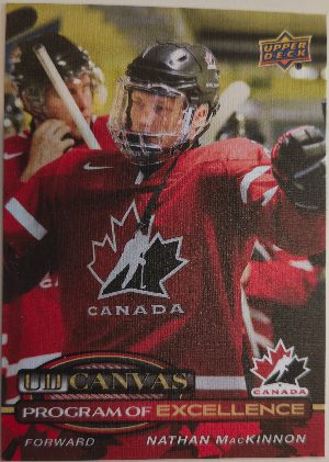 2025-26 Upper Deck Series 2 UD Canvas Program of Excellence Nathan MacKinnon