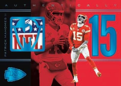 2025 Panini Authentically Mahomes Logo Shield Patrick Mahomes MOCK UP