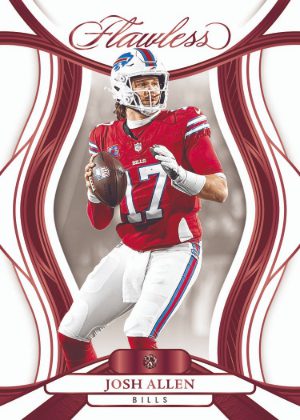 2025 Panini Flawless Football Base Ruby Josh Allen MOCK UP