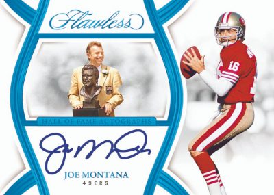 2025 Panini Flawless Football Hall of Fame Auto Joe Montana MOCK UP