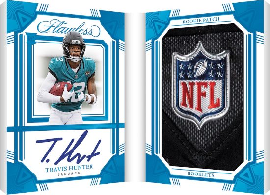 2025 Panini Flawless Football Rookie Shield Booklets Travis Hunter MOCK UP