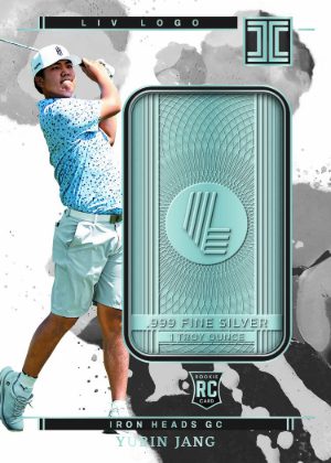 2025 Panini Impeccable LIV Golf LIV Logo Silver Bar Yurin Jang MOCK UP