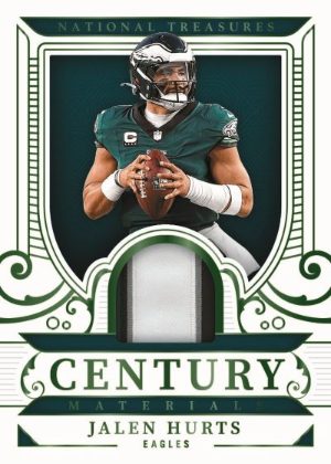 2025 Panini National Treasures Football Century Materials Jalen Hurts MOCK UP