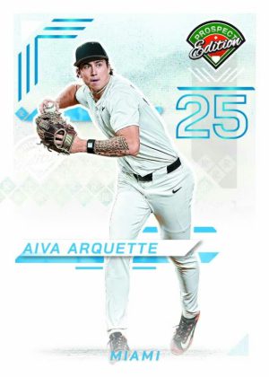 2025 Panini Prospect Edition Baseball Base Prospect Ticket Platinum Aiva Arquette MOCK UP
