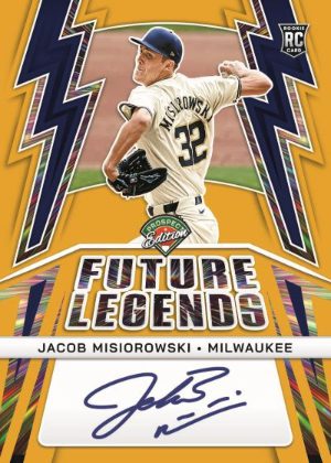2025 Panini Prospect Edition Baseball Future Legends Signatures Gold Jacob Misiorowski MOCK UP