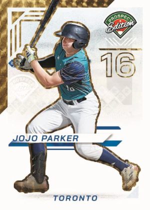 2025 Panini Prospect Edition Baseball Holo Prospect Ticket Gold Vinyl Jojo Parker MOCK