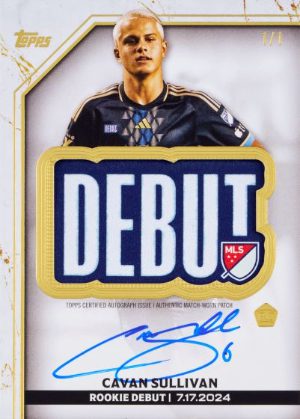 2025 Topps Chrome MLS MLS Debut Patch Auto Cavan Sullivan MOCK UP