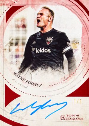 2025 Topps Chrome MLS MLS Renaissance Auto Red Wayne Rooney MOCK UP
