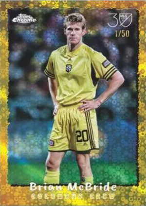 2025 Topps Chrome MLS Topps 1995 Gold Donut Holes Brian McBride MOCK UP