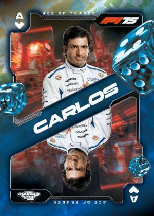 2025 Topps Chrome Sapphire Formula 1 Ace of Trades Carlos Sainz MOCK UP 2025 Topps Chrome Sapphire Formula 1 Ace of Trades Carlos Sainz MOCK UP