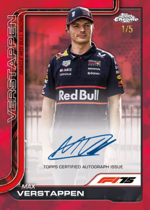 2025 Topps Chrome Sapphire Formula 1 Chrome Auto Red Max Verstaappen MOCK UP 2025 Topps Chrome Sapphire Formula 1 Chrome Auto Red Max Verstaappen MOCK UP