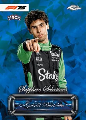 2025 Topps Chrome Sapphire Formula 1 Sapphire Selections Gabriel Bortoleto MOCK UP 2025 Topps Chrome Sapphire Formula 1 Sapphire Selections Gabriel Bortoleto MOCK UP