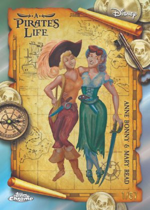 2025 Topps Disneyland 70th Anniversary A Pirate’s Life Chrome Anne Bonny & Mary Read MOCK UP 2025 Topps Disneyland 70th Anniversary A Pirate’s Life Chrome Anne Bonny & Mary Read MOCK UP