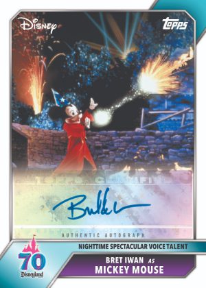 2025 Topps Disneyland 70th Anniversary Attraction Autos Bret Iwan as Mickey Mouse MOCK UP 2025 Topps Disneyland 70th Anniversary Attraction Autos Bret Iwan as Mickey Mouse MOCK UP
