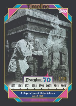 2025 Topps Disneyland 70th Anniversary Base Timeline Black Foil A Happy Haunt Materializes MOCK UP 2025 Topps Disneyland 70th Anniversary Base Timeline Black Foil A Happy Haunt Materializes MOCK UP