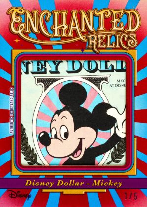 2025 Topps Disneyland 70th Anniversary Enchanted Relics Disney Dollars Mickey MOCK UP 2025 Topps Disneyland 70th Anniversary Enchanted Relics Disney Dollars Mickey MOCK UP