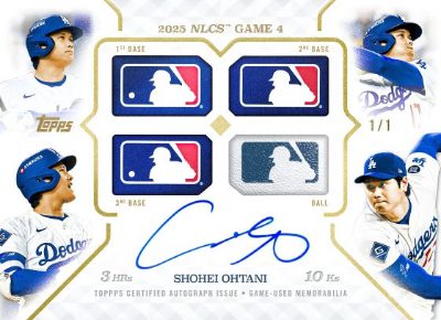 2025 Topps MLB MVP Collection The Game Auto Quad Relic Shohei Ohtani MOCK UP
